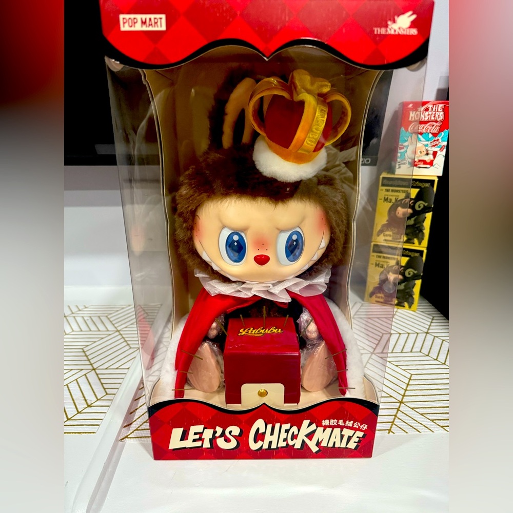 Pop Mart The Monsters Labubu – Let’s Checkmate King Vinyl Plush Doll (US Seller)